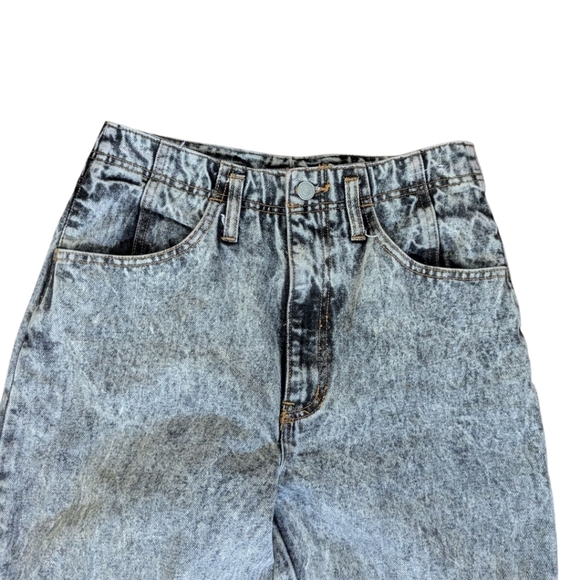 Vtg 80s/90s Stonewash Jordache Gray High Rise Ankle Snaps Jeans W28 L30 - Picture 5 of 10